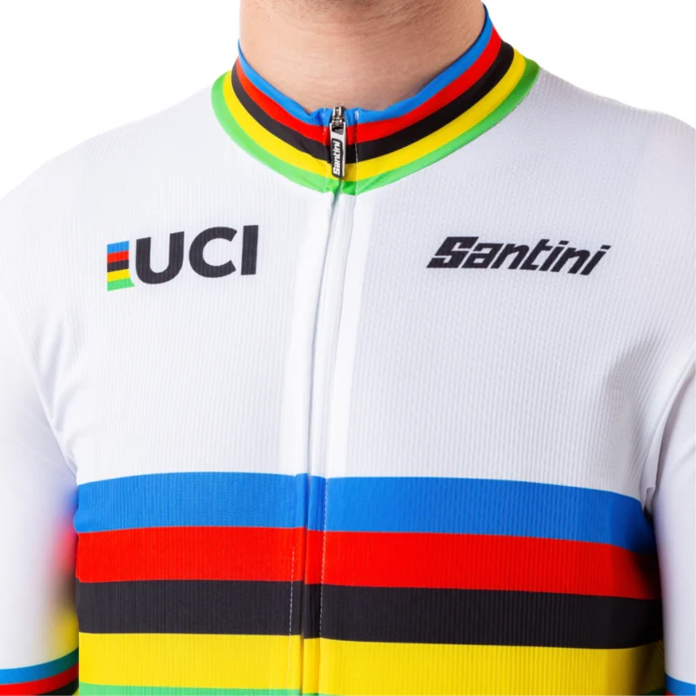 SANTINI - Jersey UCI World Champion Official White Hombre