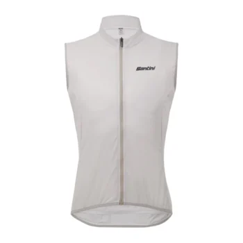 SANTINI - Chaleco Rompeviento Nebula - Blanco