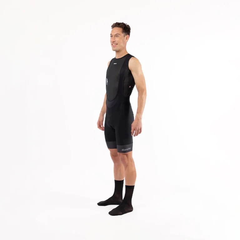 SANTINI - Calza Corta c/ Tiradores Horizon Black Hombre