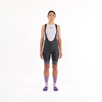 SANTINI - Bib Short Horizon 25 Violet Mujer