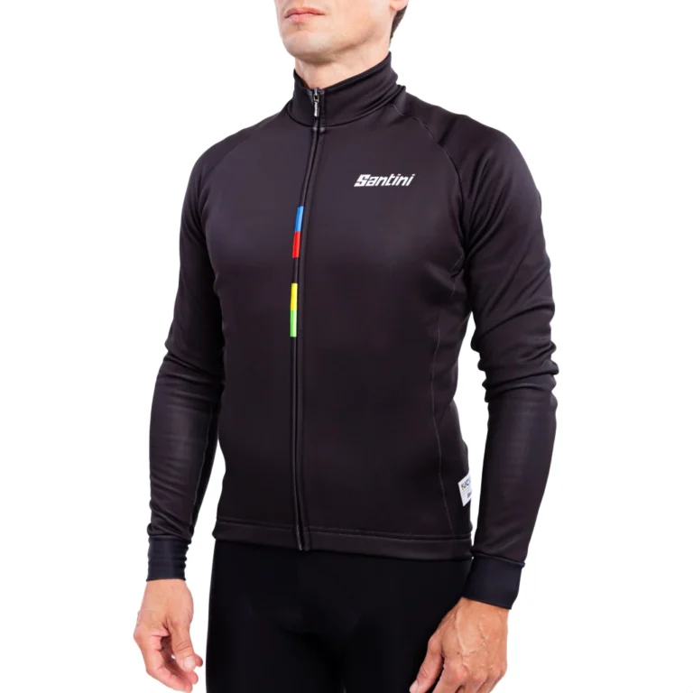 SANTINI - Campera De Invierno UCI Rainbow Official Black Unisex