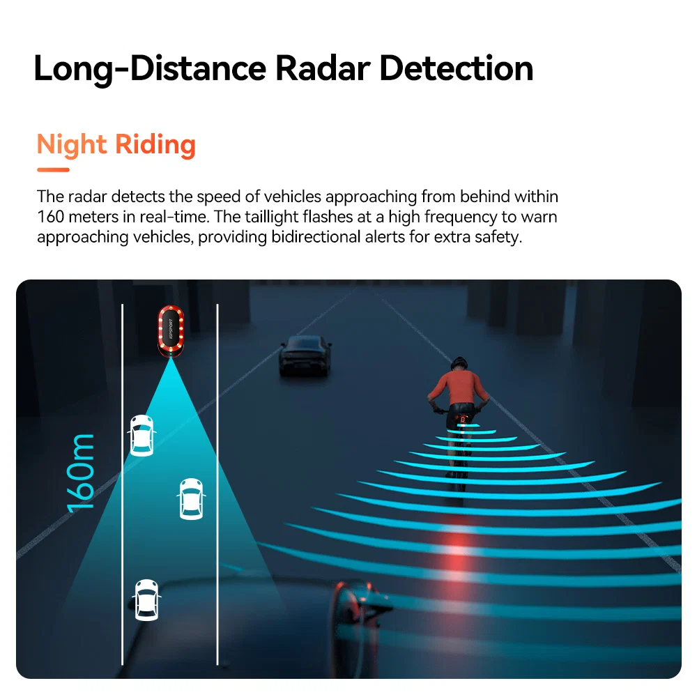 IGPSPORT - Luz Trasera SR mini Smart Radar - Imagen 6