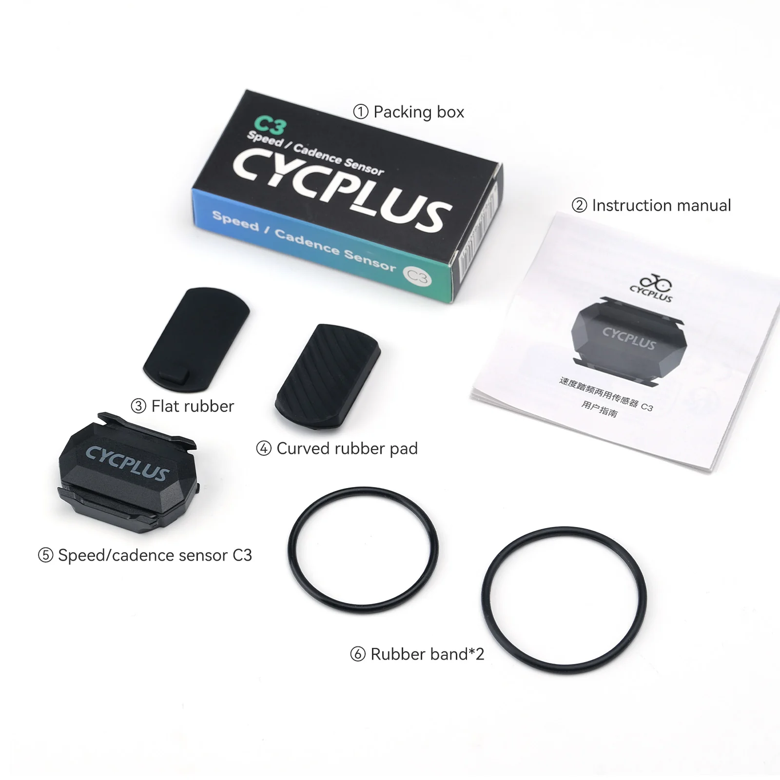 CYCPLUS - Sensor 2 en 1 Cadencia / Velocidad C3 - Imagen 2